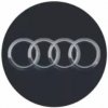 kolesovky nálepky na kolesá Audi o 5,5 cm strieborné