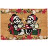 Disney Vianočná rohožka pred dvere Mickey&Friends Mickey a Minnie 60 x 40 cm