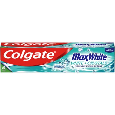 Colgate Max White White Crystals bieliaca zubná pasta s fluoridom Crystal Mint 125 ml