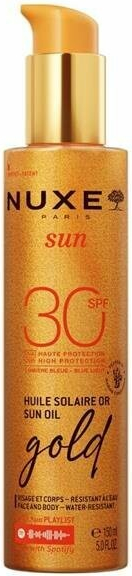 Nuxe sun Gold Opaľovací olej na tvár a telo SPF 30 150 ml