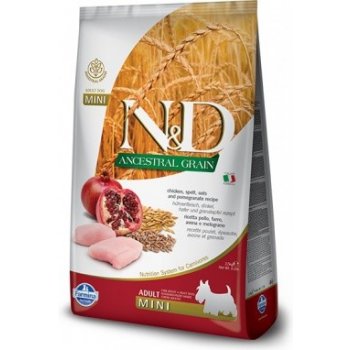 N&D Low Grain Adult MINI chicken and pomegranate 7 kg
