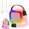 GŁOŚNIK MIKROFON KARAOKE BLUETOOTH Z 2 MIKROFONAMI DLA DZIECI PREZENTY