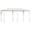 vidaXL Altánok s poťahmi na stĺpiky 3x6x2,6 m, krémový 160 g/m² 313617