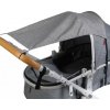 Slnečná clona na kočík Stroller, 50 x 36 x 72 cm, sivá