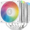 DEEPCOOL chladič AG620 WH ARGB V2 / 2x 120mm fan / 6x heatpipes / PWM / pro Intel i AMD / bílý