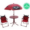 ST Leisure Equipment Set LEQ MELISENDA Mariquita, lienka, slnečník 105 cm, stôl 50 cm, 2 stoličky