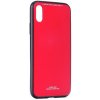Púzdro Plastové Glass Case Huawei P30 červené