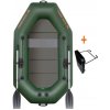 Čln Kolibri K-220TP zelený pevná podlaha + držiak motora