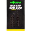 20ks - Zarážky Korda High Grip Hook Bead Medium