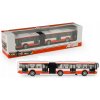 Rappa Kovový kĺbový autobus PID Praha červený 18 cm
