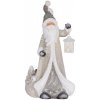 MagicHome Dekorácia Vianočný Santa s lampášom, 34x21x65 cm