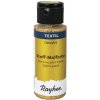 Farba na textil Rayher,nezažehľovacia, 59ml - metalíza zlatožltá
