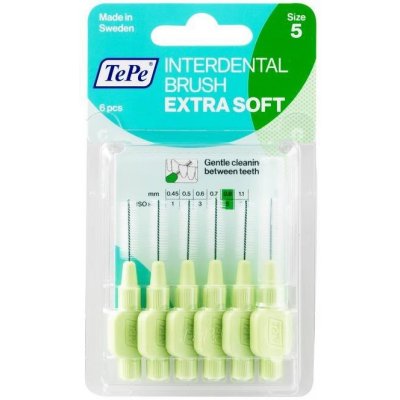 TePe Extra Soft medzizubné kefky 0,8 mm 6 ks