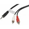 Lanberg miniJack 1.5m CA-MJRC-10CC-0015-BK
