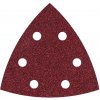 Wolfcraft 1850100 brúsny papier pre delta brúsky na suchý zips, s otvormi Zrnitosť 40 Rohová miera 95 mm 25 ks; 1850100