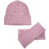 Art of Polo set čiapka s palčiakmi Minimalist Levanduľový