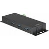 StarTech.com 4 Port USB C Hub 10Gbps - Metal Industrial USB 3.2/3.1 Gen 2 Type-C Hub - 3A/1C - USB-C or USB-A Host - Mountable - ESD/Surge (HB31C3A1CME) - Rozbočovač - 1 x USB-C + 3 x USB 3.1 - deskto