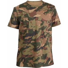 Solognac detské tričko maskáčové Woodland hnedá