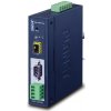 Planet MODBUS priemyselná brána RS-232/422/485 na IP, 1x COM, 100Base-FX SFP, RTU/ACSII, -40 až +75 ° C, 9-48VDC, IP30