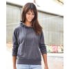 James Nicholson JN 8023 Dámska raglánová mikina s kapucňou grey heather S 02802303401