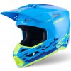 prilba S-M3 FORCE, ALPINESTARS (modrá/žltá fluo) 2026 Veľkosť: 2XL