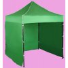 Expodom Párty stan 2x2m – oceľový, Zelená, 3 bočné plachty