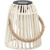 Garden Line Solárna LED lucerna Sofian 18 cm biela