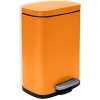 Spirella pedálový odpadkový koš Akira, matný oranžový, ocel, 5 l (10,20819)