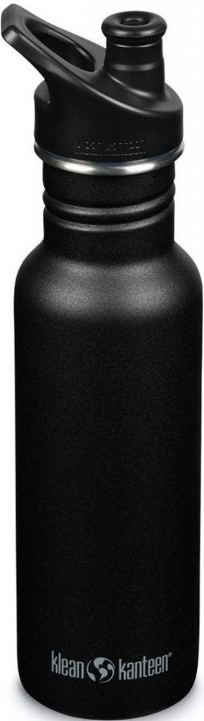 Klean Kanteen Láhev na pití Classic Narrow w Sport Cap Black 532 ml