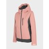 4F H4Z22-KUDN002 DARK PINK Dámska lyžiarska bunda US XXL