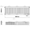 KORADO 33VK 400 x 800 SPODNE PRIPOJENIE