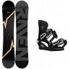 Raven Pulse snowboard + Gravity Drift black/white vázání - 159 cm Wide + XL (EU 46-48)