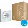 FIBARO Walli inteligentná zásuvka Typ F (DE), balenie po 10ks FIBARO Biely Z-wave Plus (Gen 5) EU prevedenie (Type F)