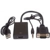 PremiumCord VGA+audio elektronický konvertor na rozhraní HDMI FULL HD 1080p (khcon-49)