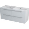 Erra WAVE II skrinka pod dvojumývadlo 120 cm biela