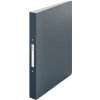 Kroužkový pořadač Leitz Cosy PP 2RR, dvoukroužkový, sametově šedá