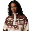 Columbia Helvetia 2 Printed Cropped Half Snap Dámska Mikina Farba: Tobacco Sisters, Dark Stone, Veľkosť: L 2098501256