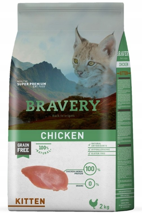 Bravery cat ADULT chicken 2 kg