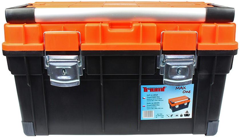 TRIUMF Kufor na náradie Triumf MAX One, profi, 595x345x355 mm, čierno-oranžový