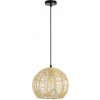 IMMAX BOHO PELO designové závěsné svítidlo, D30cm, E27, přírodní ratan 08258L