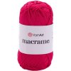 Yarnart Macrame Ružovo červená 163