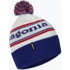 Patagonia Powder Town zimná čiapka park stripe / viking blue