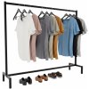 Design-Shop Stojan na oblečenie Melva 150 x 38 x 120 Čierna