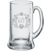 B.BOHEMIAN Pohár B.Bohemian Pivný polliter 0,5 l Jubileum 60 rokov motív kvetinky