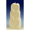 Forma na sviečky Srdce - reliéf