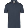 James & Nicholson Polokošile Strong JN 1826, krátký rukáv, pánská COT02182682803-carbon/blac L Šedá/černá