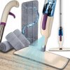 Plochý Mop s rozprašovačom Mikrovlákno Návleky 40 cm Dlhý 125 cm 2v1