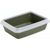 Ferplast DODO WC + rámček, toaleta pre mačky, khaki 42,5 x 31 x 13 cm