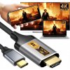 USB-C na HDMI Kábel Adaptér HUB USB Typ C na HDMI MHL 4K 60Hz 2M
