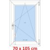 Soft Plastové okno 70x105 cm, otváravé a sklopné
